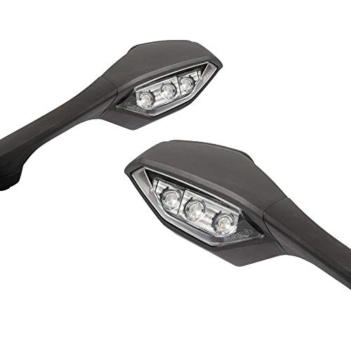 YZF-R1(2CR)ウィンカー内蔵ミラーキャンセラー Amazon | 交換用バイクミラー ヤマハに適合する YZF-R1 '15-'19 に対応